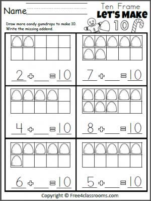 kindergarten math common core worksheet