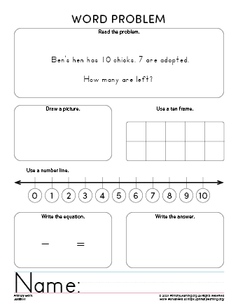 Addition Word Problem #1  