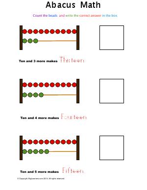 kindergarten math worksheet common core