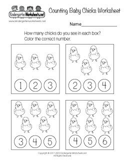 kindergarten math worksheet counting