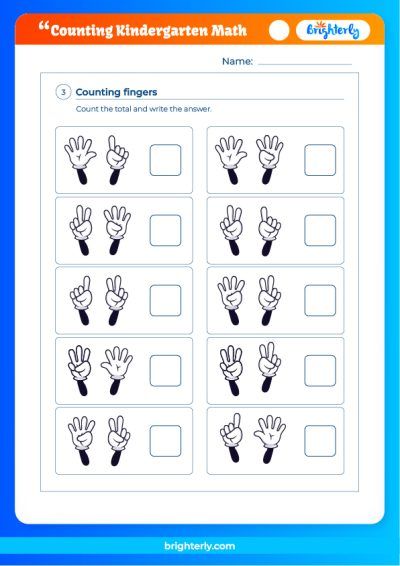 kindergarten mathematics worksheet