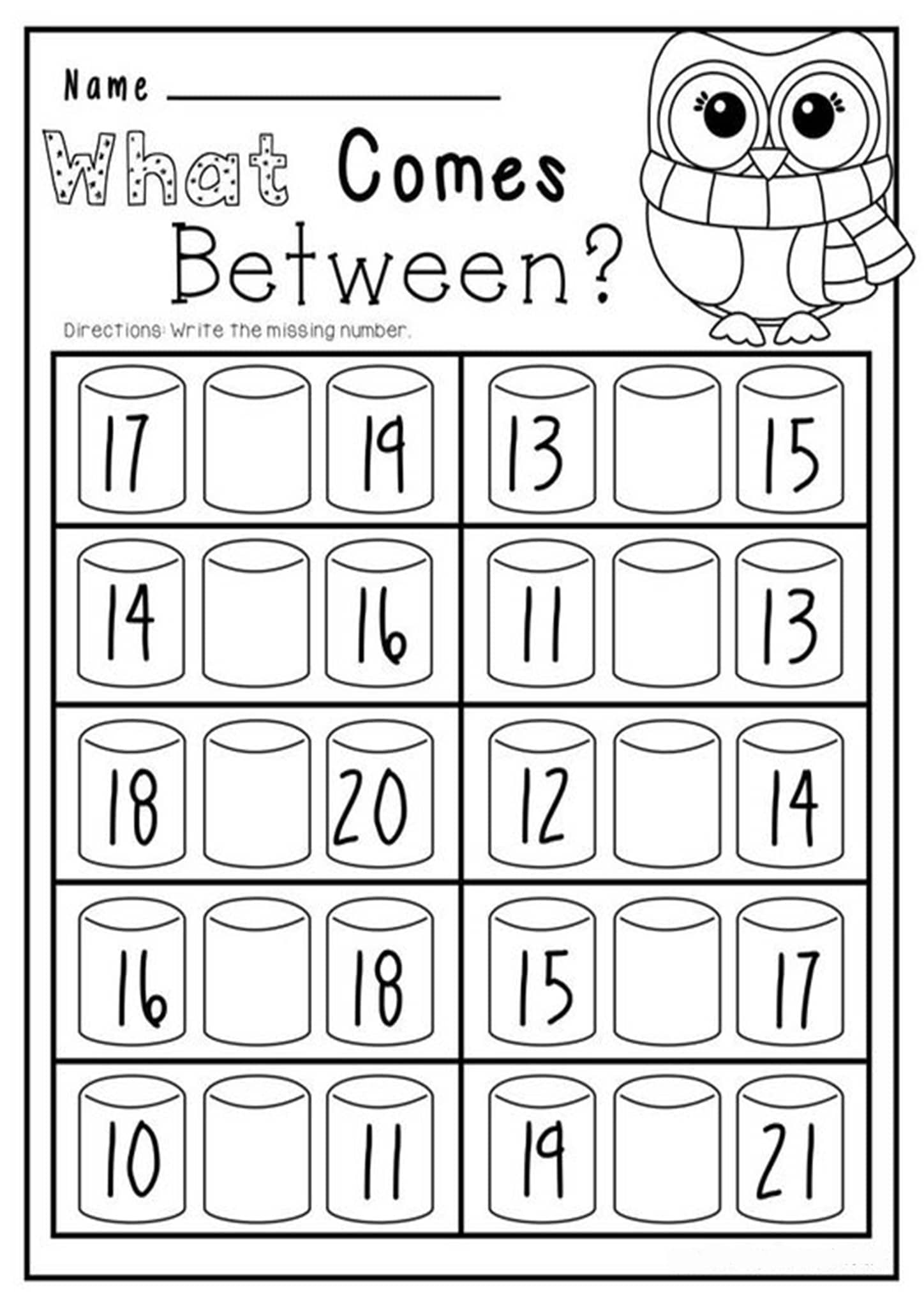 Free &  Fun Missing Number Worksheets - Tulamama