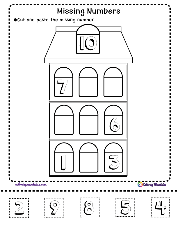 Missing Number Worksheet 03 - Math Worksheet