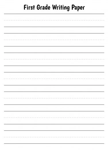 Kindergarten Lined Paper Free Google Docs Template - gdoc.io