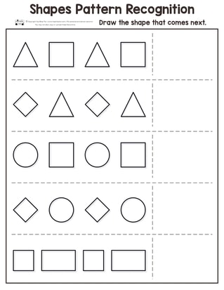 Shapes Pattern Recognition for Kindergarten - Itsy Bitsy Fun