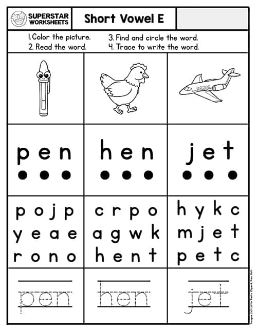 kindergarten phonics worksheet pdf