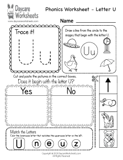 Preschool Phonics Worksheets - Learning Beginning Sounds from A to Z