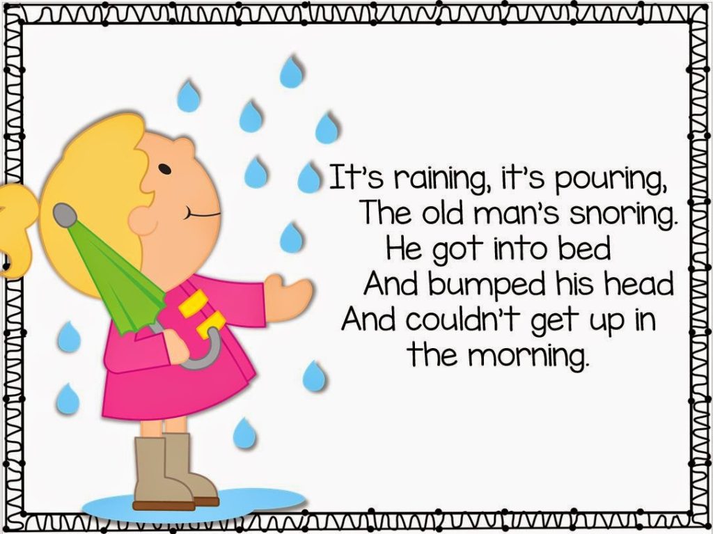 kindergarten poetry printables