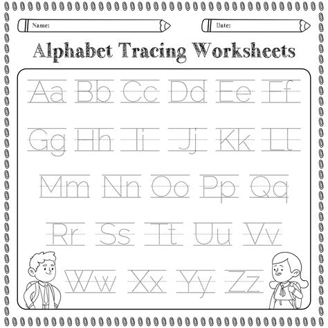 Kindergarten Printable Alphabet Worksheets