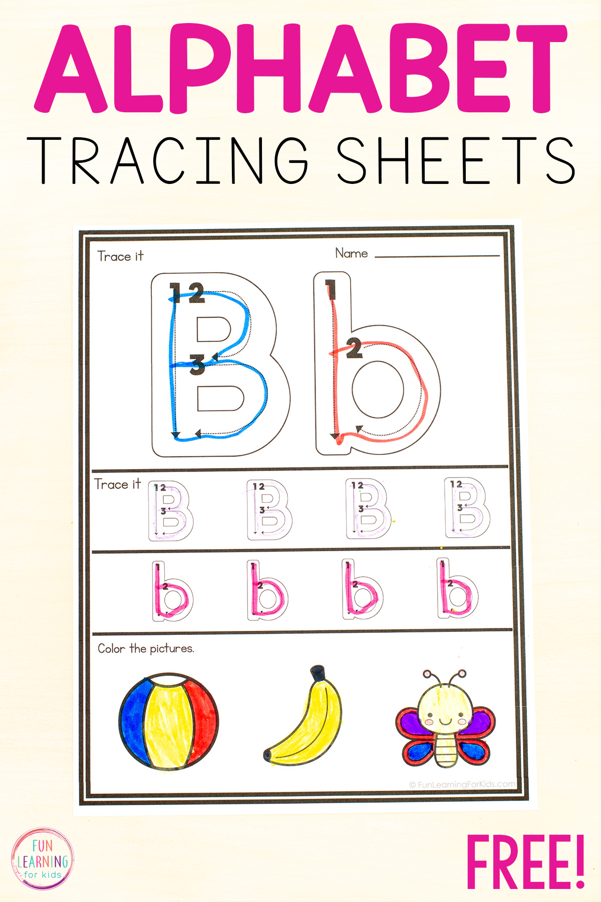 kindergarten printable worksheet letters