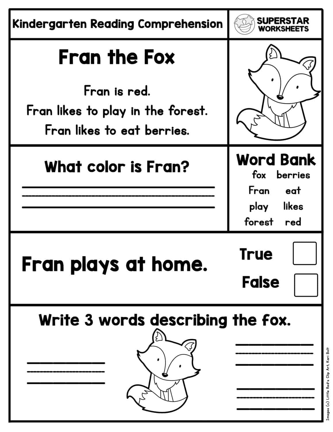 kindergarten reading printable worksheets pdf
