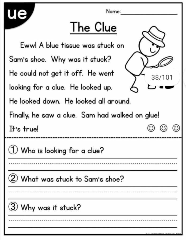 kindergarten reading printable worksheets pdf