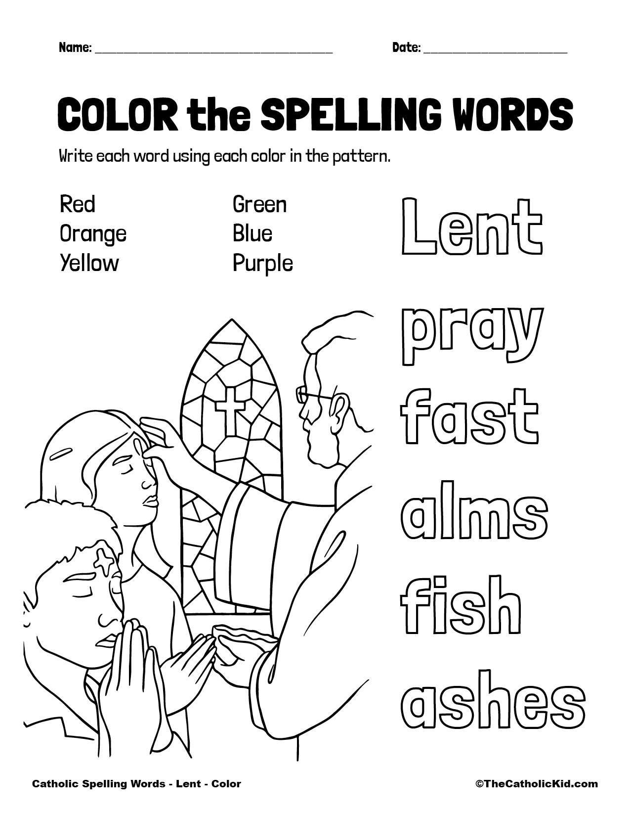 kindergarten religion worksheet