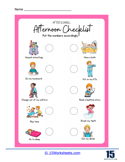 Daily Routine Worksheets - 15 Worksheets Library