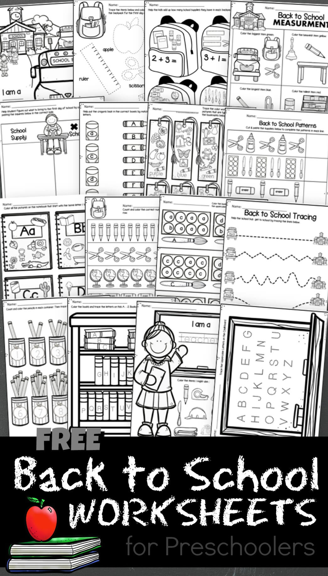 kindergarten school worksheet