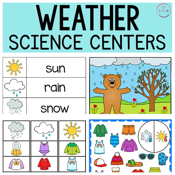 kindergarten science weather worksheet