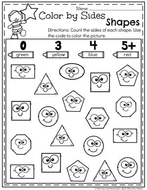 Shapes Worksheets - Planning Playtime
