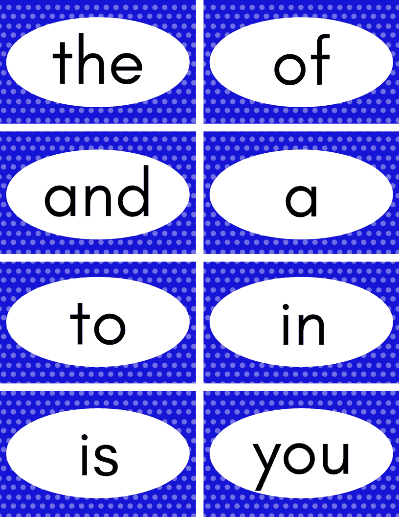 Sight Words Flashcards Kindergarten Homeschool Printable Pre ... - Worksheets Library for Free Printable Sight Words Flash Cards
