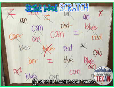 kindergarten sight words games