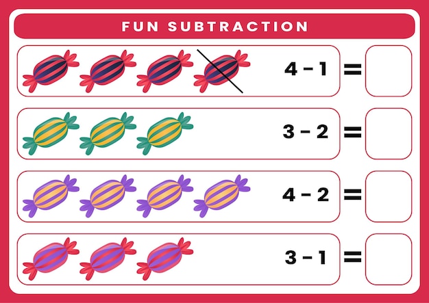 kindergarten subtraction