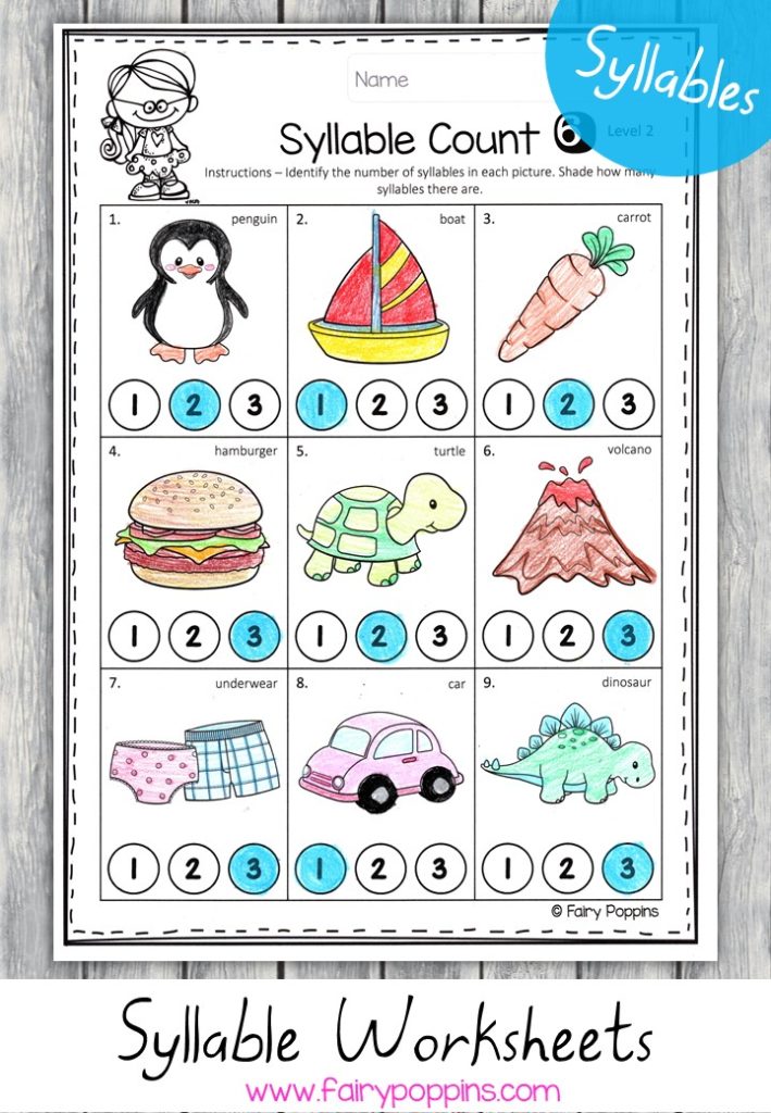 Syllable Activities to Develop Phonological Awareness - Fairy Poppins