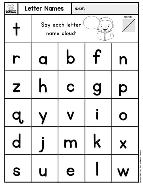 Kindergarten Assessment Worksheets -Worksheets Library