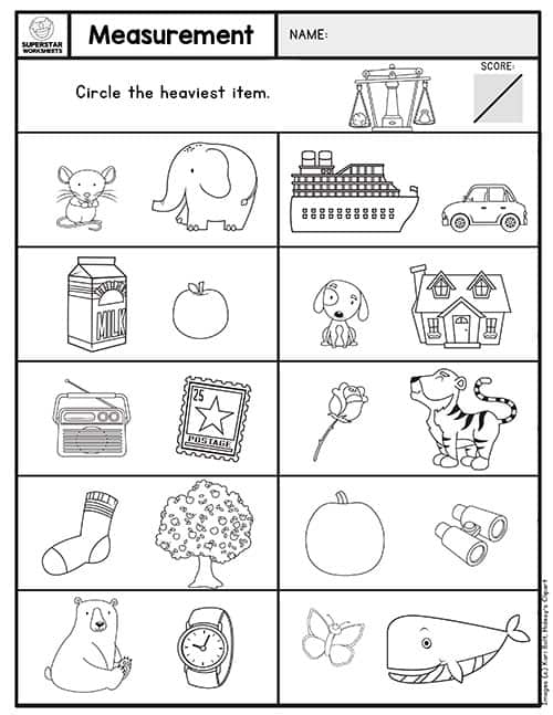 Kindergarten Assessment Worksheets -Worksheets Library