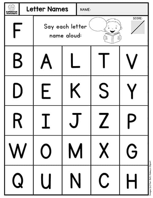 Kindergarten Assessment Worksheets -Worksheets Library