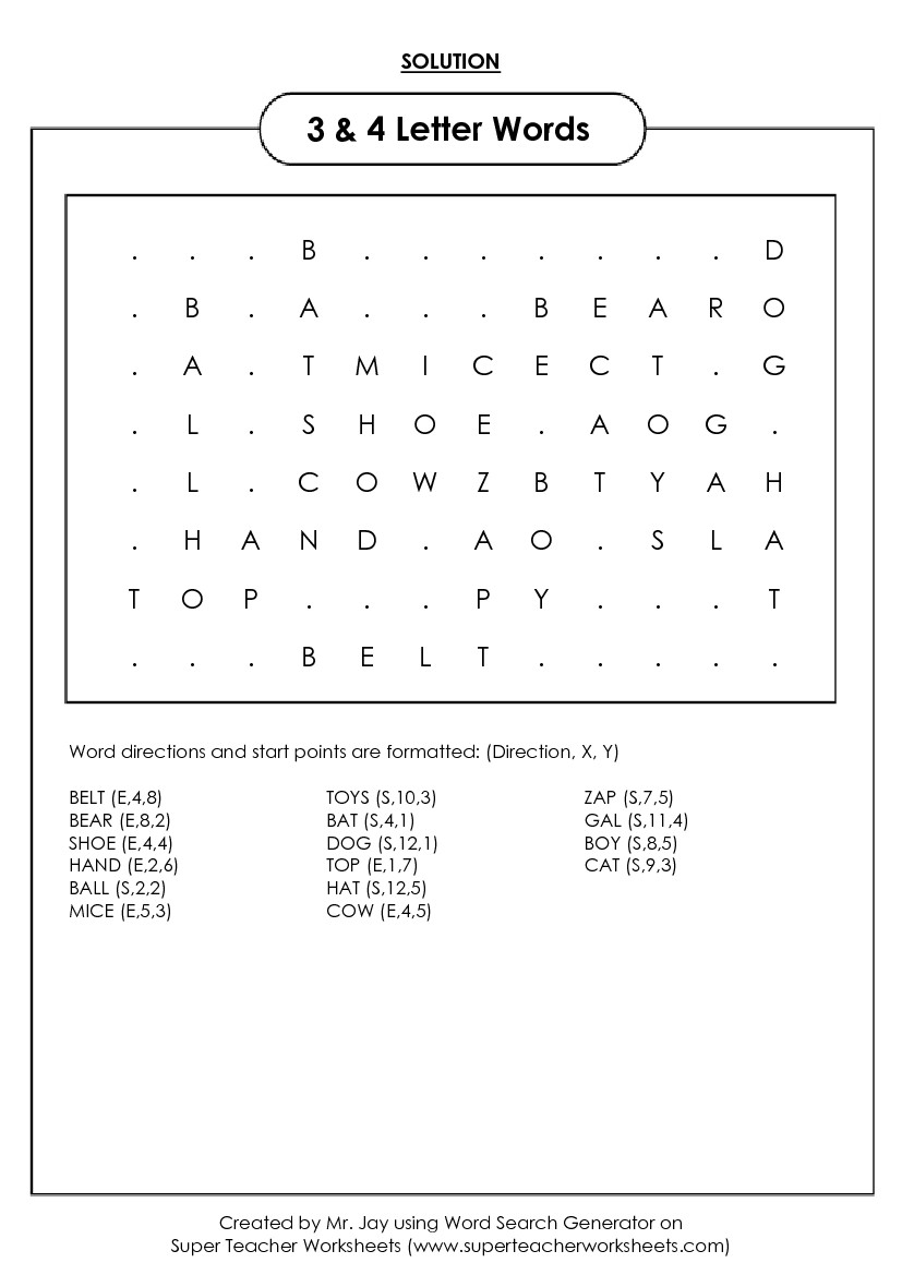 kindergarten word search puzzles printable