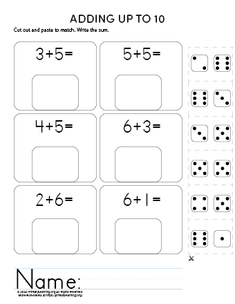 kindergarten worksheet cut and paste