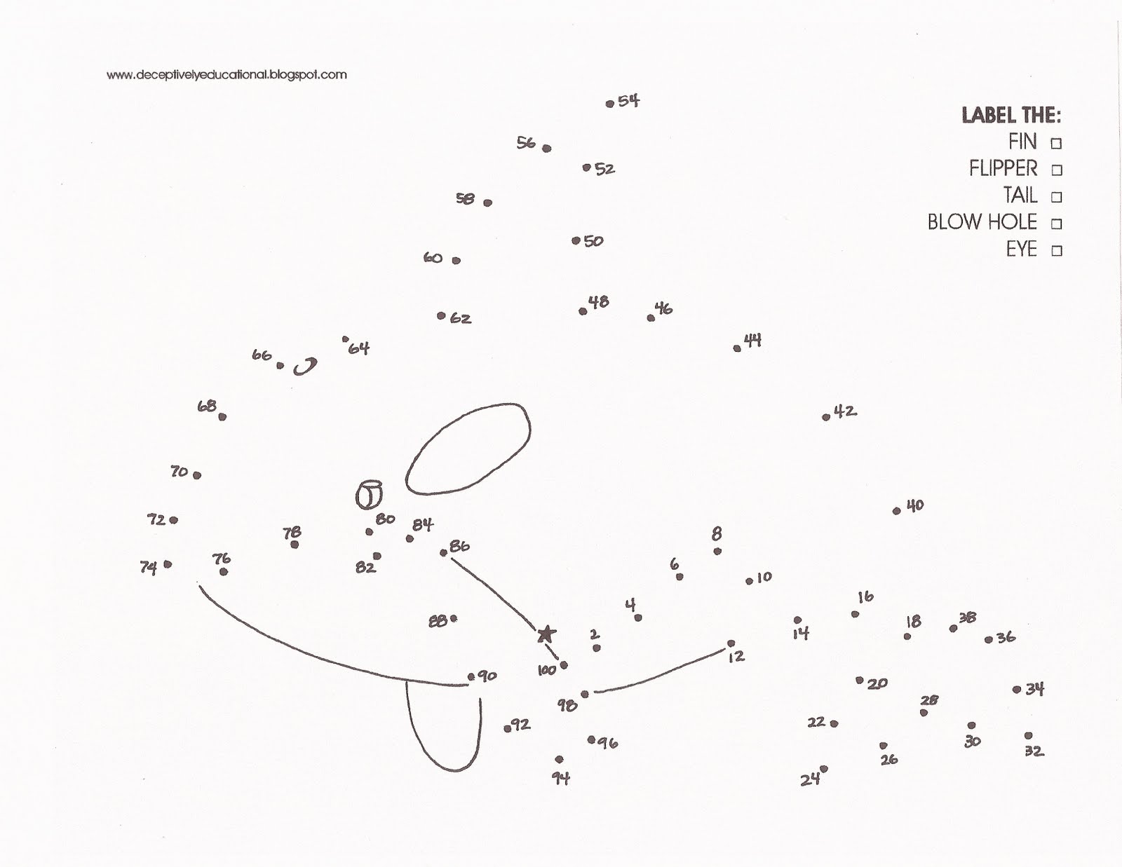 kindergarten worksheet dot to dot