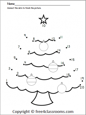 kindergarten worksheet dot to dot
