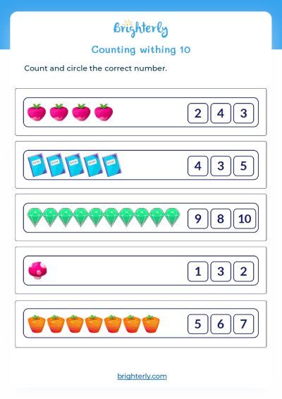 kindergarten worksheet for free