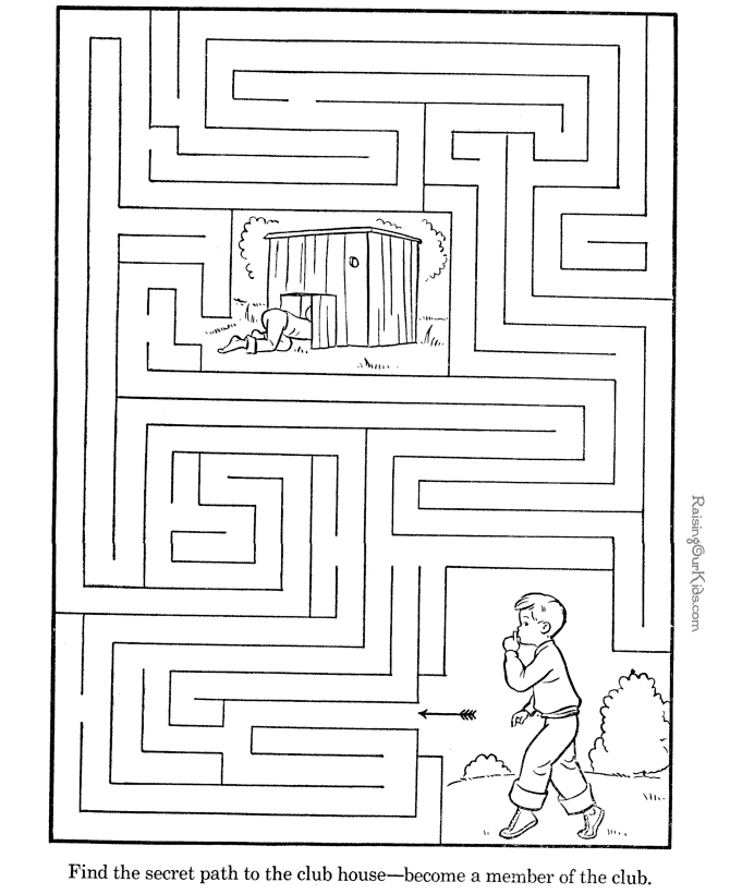 Free maze printables 040