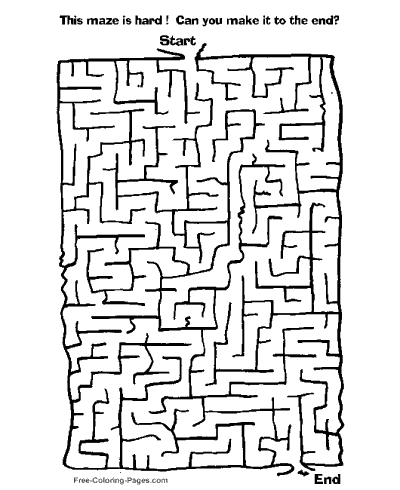 kindergarten worksheet free maze printables
