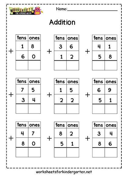 kindergarten worksheet free printables