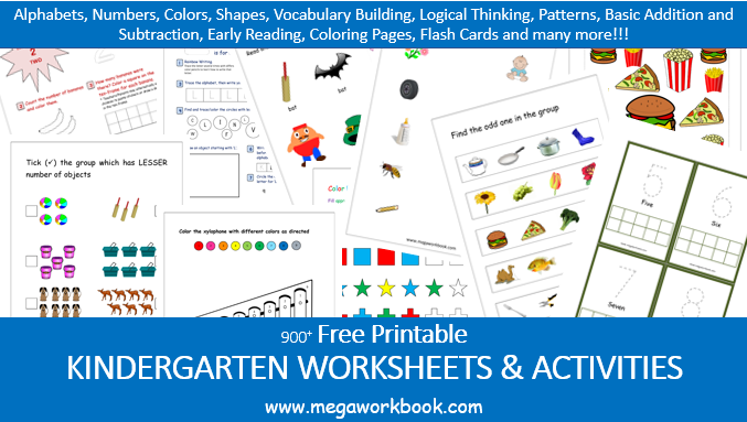 kindergarten worksheet free printables
