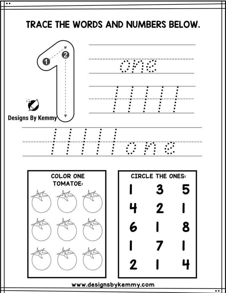 Number tracing worksheets 0 9 kindergarten worksheets