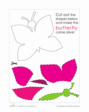 Paper Butterfly | Worksheet 