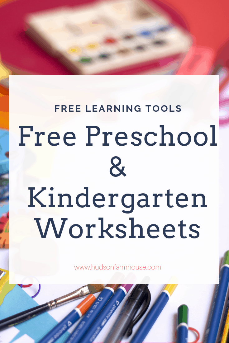 Kindergarten &  Preschool Worksheets -