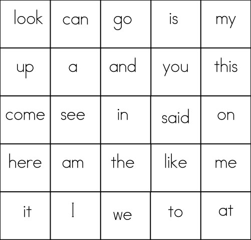 sight word worksheet: NEW 681 SIGHT WORD PRINTABLE BINGO