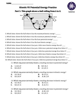 Worksheet: Kinetic Vs Potential Energy by Travis Terry | TPT