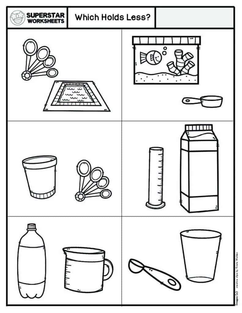 Kindergarten Measurement Worksheets -Worksheets Library