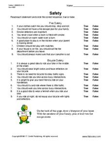 Safety in the Kitchen Lesson Plans &  Worksheets Reviewed by Teachers