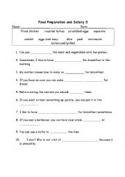 food safety - ESL worksheet by annie2022