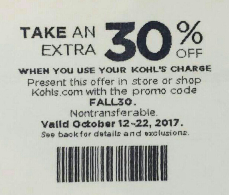Official Kohls Sales and Promo Codes Master Thread | PhatWallet