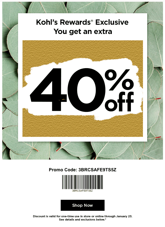 kohls printable coupons presidents day
