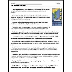 The Korean War, Part 1 | edHelper