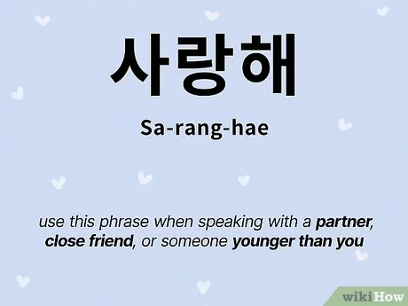 korean word for different