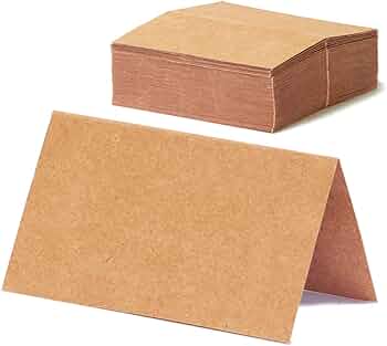 kraft printable place cards